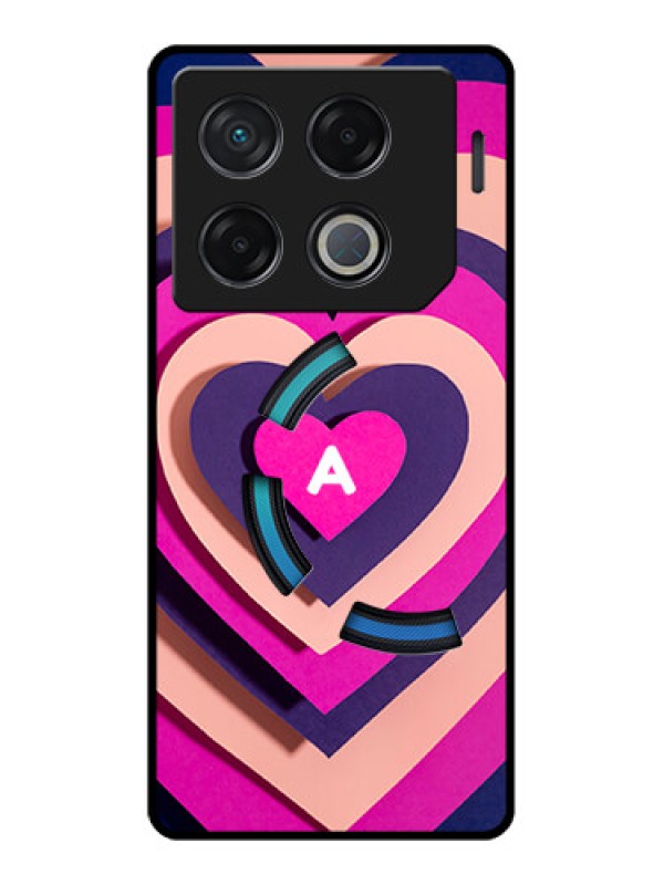 Custom Infinix Gt 20 Pro Custom Metal Phone CaseCute Heart Pattern Design