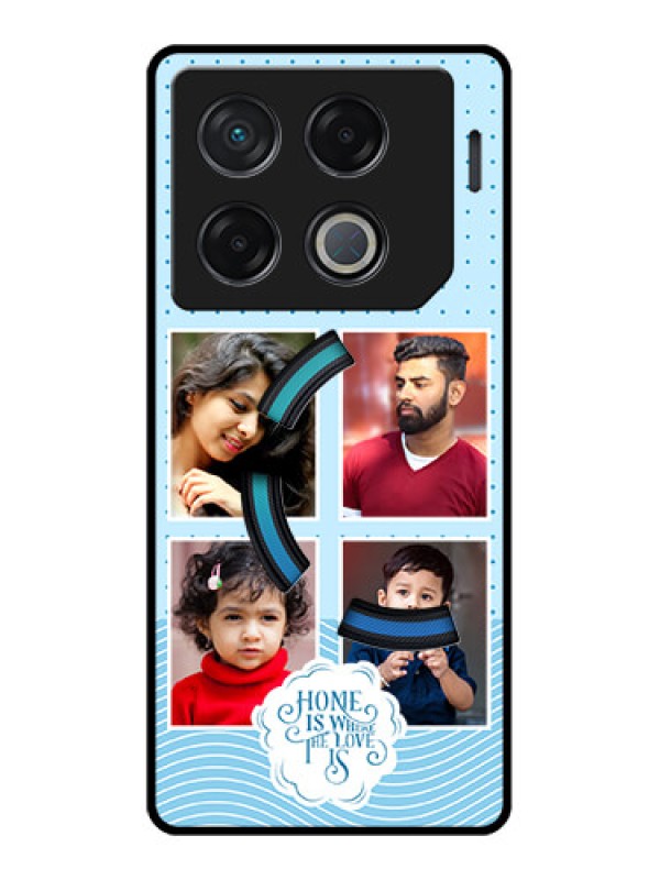 Custom Infinix Gt 20 Pro Custom Metal Phone CaseCute Love Quote With 4 Pic Upload Design