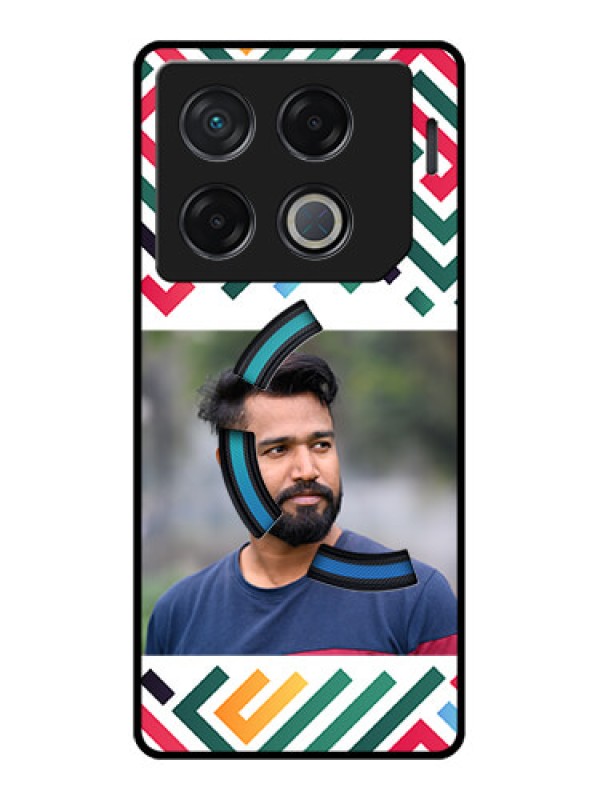 Custom Infinix Gt 20 Pro Custom Metal Phone CaseColorful Maze Pattern Design