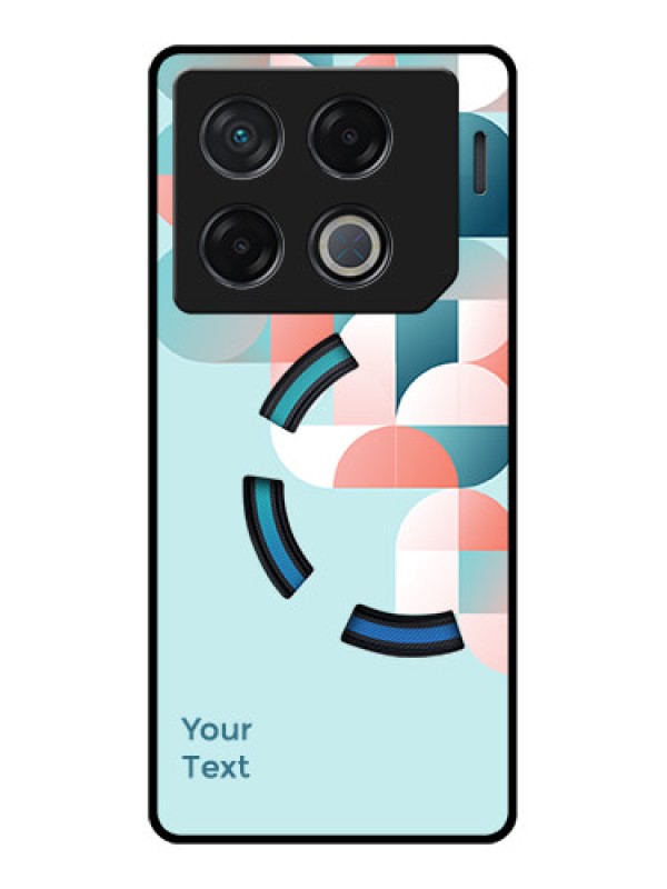 Custom Infinix Gt 20 Pro Custom Metal Phone CaseStylish Semi - Circle Pattern Design