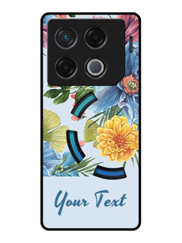 Custom Infinix Gt 20 Pro Custom Metal Phone CaseStunning Watercolored Flowers Painting Design