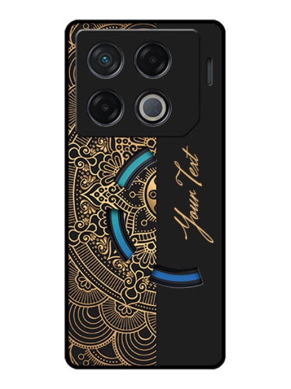 Custom Infinix Gt 20 Pro Custom Metal Phone CaseMandala Art With Custom Text Design