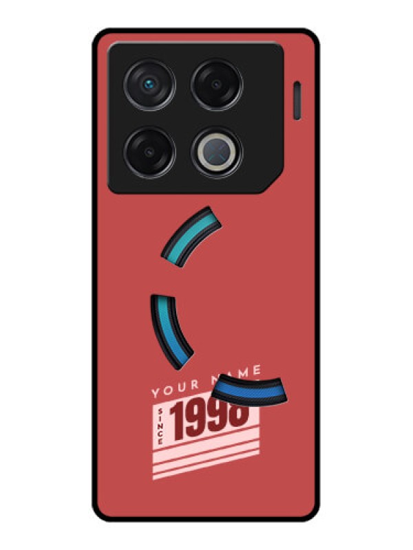 Custom Infinix Gt 20 Pro Custom Metal Phone CaseRed Custom Year Of Birth Design