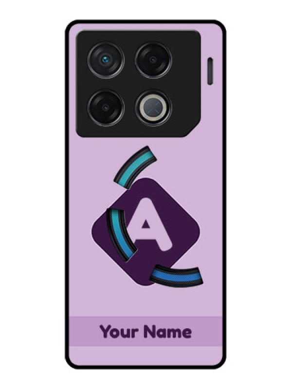 Custom Infinix Gt 20 Pro Custom Metal Phone CaseCustom Letter In Curved Badge Design