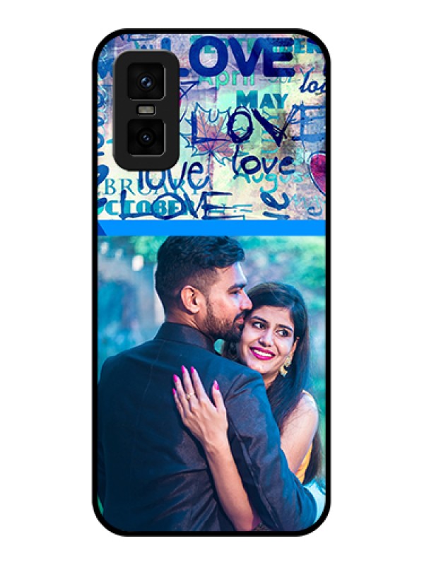Custom infinix-gt-30-pro-5g Custom Metal Phone Case - Colorful Love Design