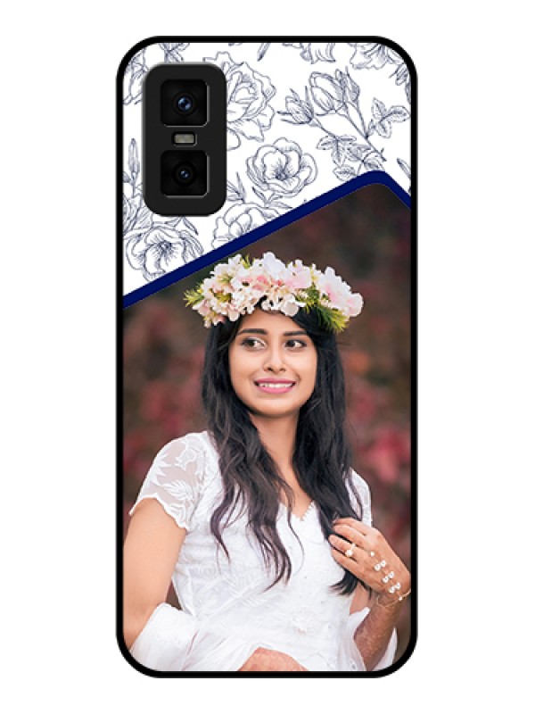 Custom infinix-gt-30-pro-5g Custom Metal Phone Case - Classy Floral Design