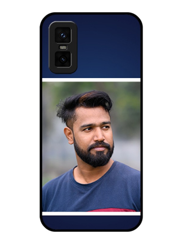 Custom infinix-gt-30-pro-5g Custom Metal Phone Case - Simple Royal Blue Design