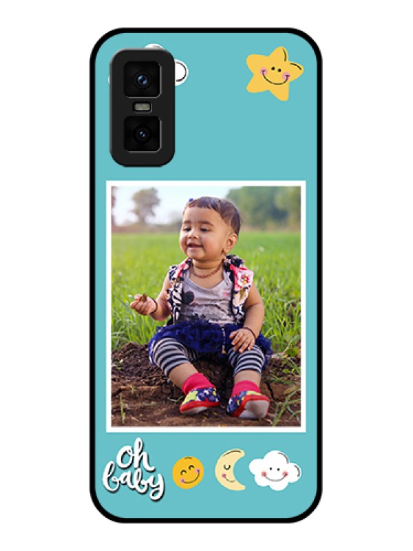 Custom infinix-gt-30-pro-5g Custom Metal Phone Case - Smiley Kids Stars Design