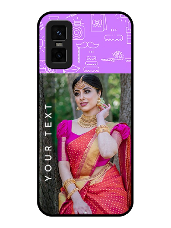 Custom infinix-gt-30-pro-5g Custom Metal Phone Case - Birthday Icons Design