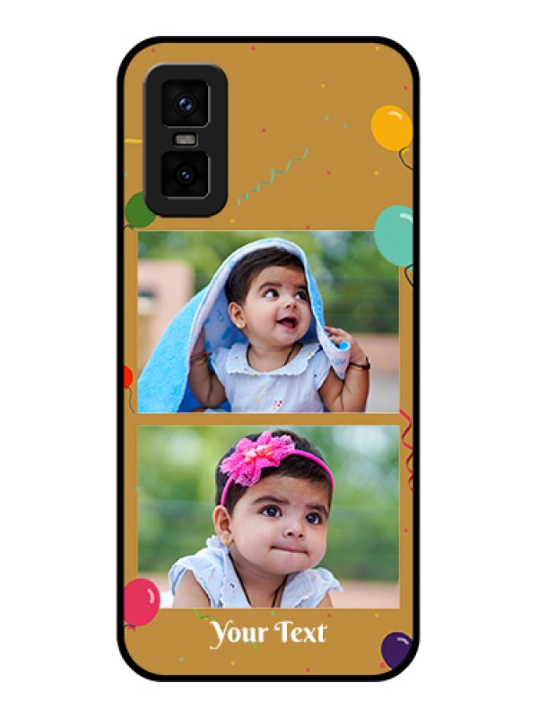 Custom infinix-gt-30-pro-5g Custom Metal Phone Case - Image Holder With Birthday Celebrations Design