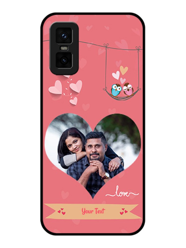 Custom infinix-gt-30-pro-5g Custom Metal Phone Case - Peach Color Love Design