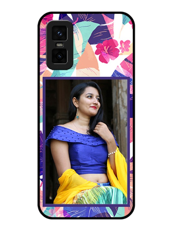 Custom infinix-gt-30-pro-5g Custom Metal Phone Case - Abstract Floral Design