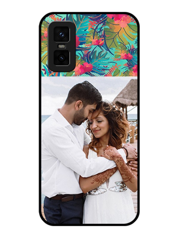 Custom infinix-gt-30-pro-5g Custom Metal Phone Case - Watercolor Floral Design