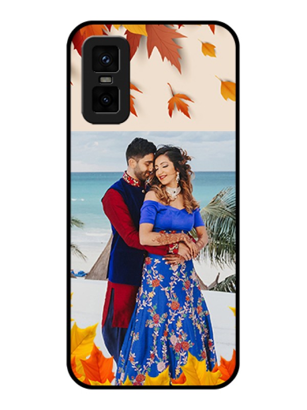 Custom infinix-gt-30-pro-5g Custom Metal Phone Case - Autumn Maple Leaves Design