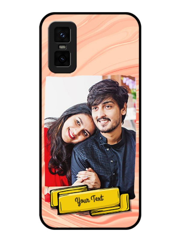 Custom infinix-gt-30-pro-5g Custom Metal Phone Case - Marble Texture Design