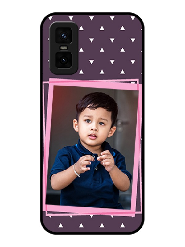 Custom infinix-gt-30-pro-5g Custom Metal Phone Case - Triangle Pattern Dotted Design