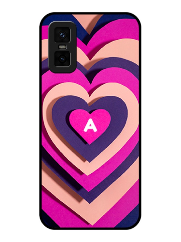 Custom infinix-gt-30-pro-5g Custom Metal Phone Case - Cute Heart Pattern Design