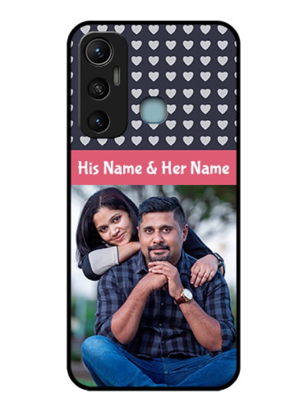 Custom Infinix Hot 11 Custom Metal Phone CaseLove Symbols Design