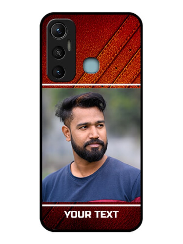 Custom Infinix Hot 11 Custom Metal Phone CaseLeather Phone Case Design