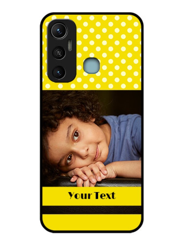 Custom Infinix Hot 11 Custom Metal Phone CaseBright Yellow Case Design