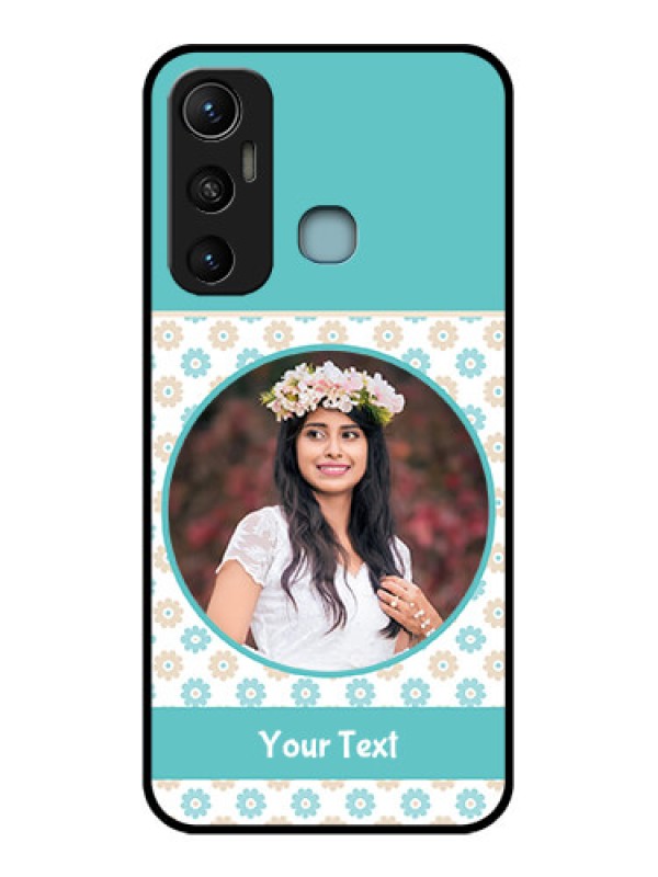 Custom Infinix Hot 11 Custom Metal Phone CaseBeautiful Flowers Design