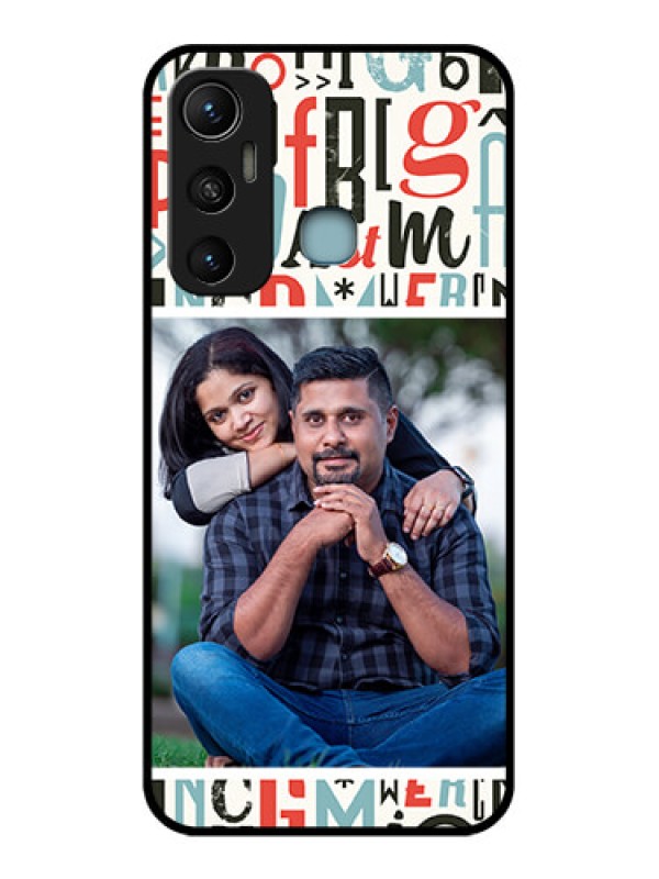 Custom Infinix Hot 11 Custom Metal Phone CaseAlphabet Design