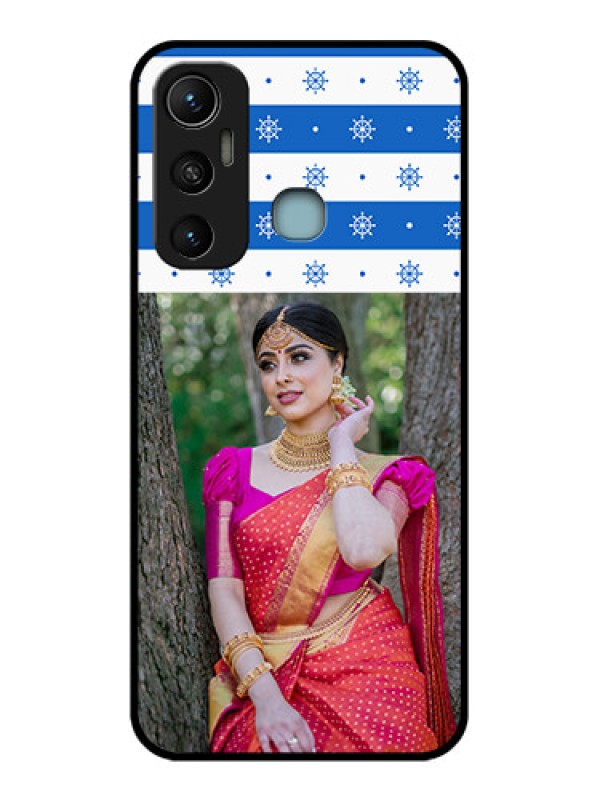 Custom Infinix Hot 11 Custom Metal Phone CaseSnow Pattern Design