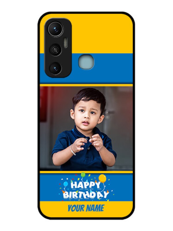 Custom Infinix Hot 11 Custom Metal Phone CaseBirthday Wishes Design