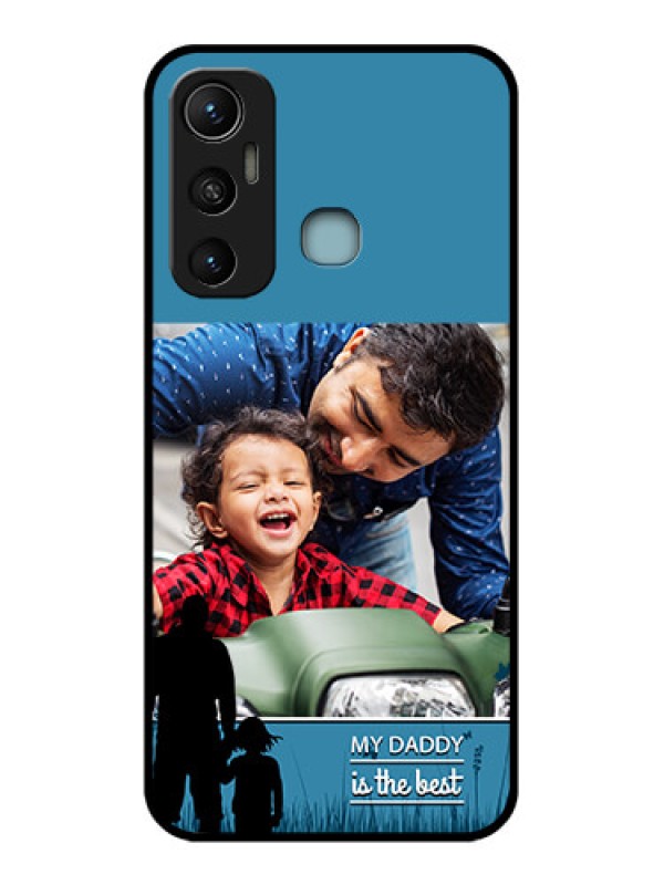 Custom Infinix Hot 11 Custom Metal Phone CaseBest Dad Design