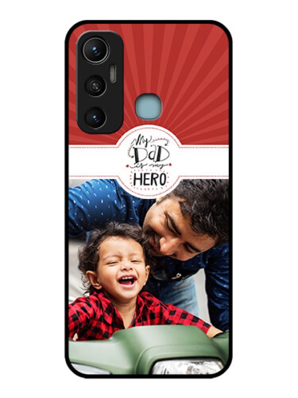 Custom Infinix Hot 11 Custom Metal Phone CaseMy Dad Hero Design