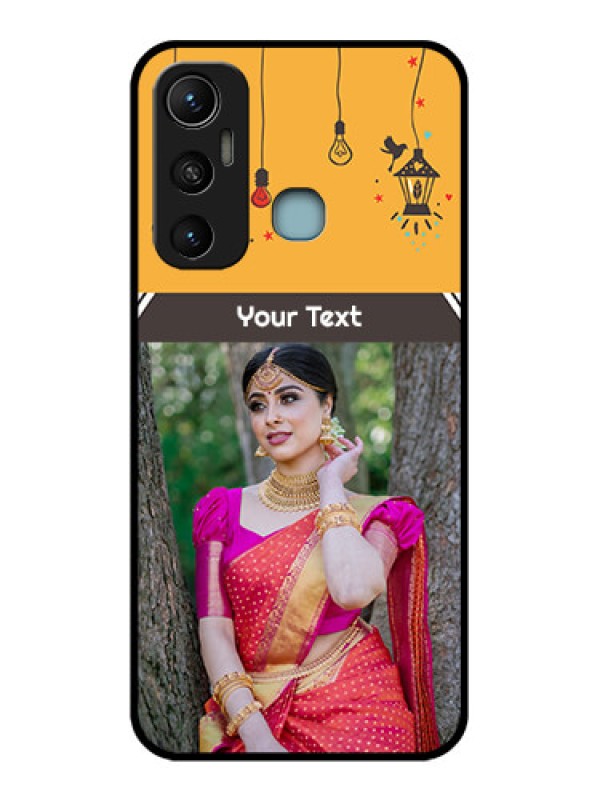 Custom Infinix Hot 11 Custom Metal Phone CaseWith Family Picture And Icons