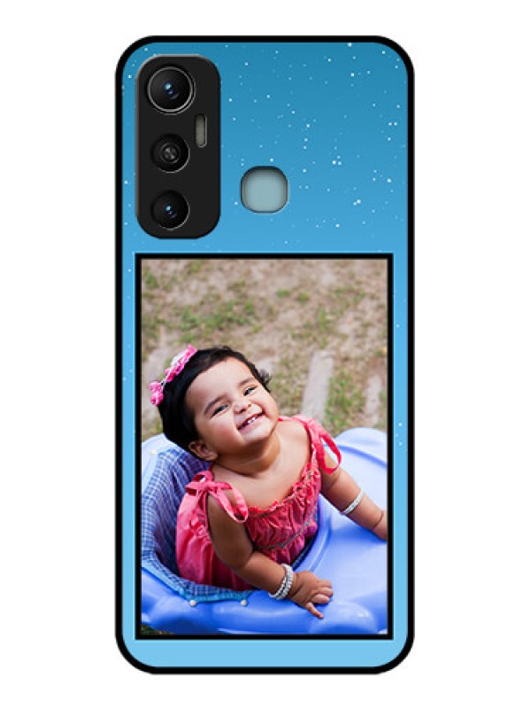 Custom Infinix Hot 11 Custom Metal Phone CaseWave Pattern Colorful Design