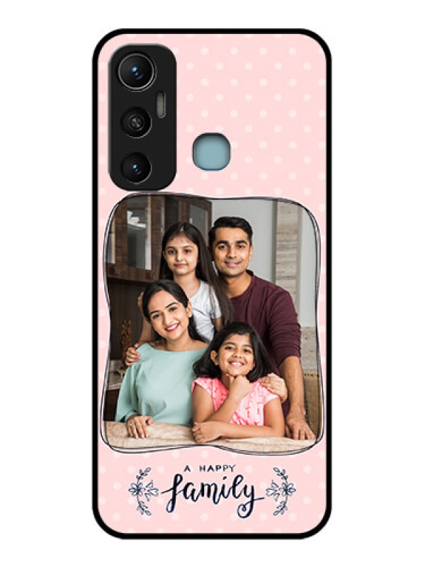 Custom Infinix Hot 11 Custom Metal Phone CaseFamily With Dots Design