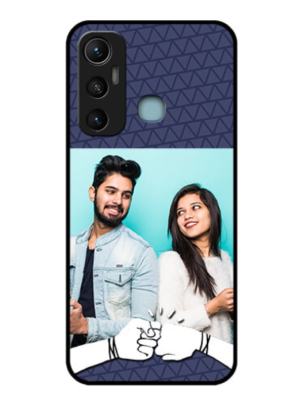 Custom Infinix Hot 11 Custom Metal Phone CaseWith Best Friends Design