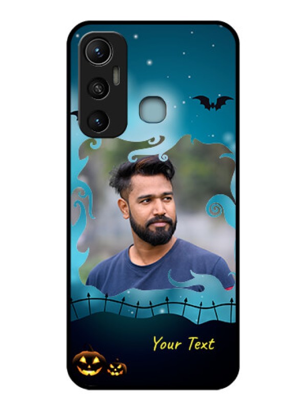 Custom Infinix Hot 11 Custom Metal Phone CaseHalloween Frame Design