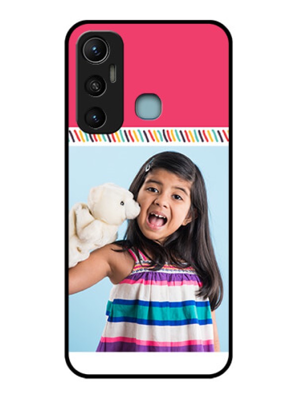 Custom Infinix Hot 11 Custom Metal Phone CaseLine Art Design