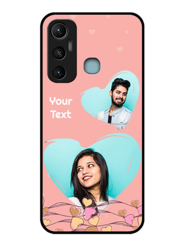 Custom Infinix Hot 11 Custom Metal Phone CaseLove Doodle Design