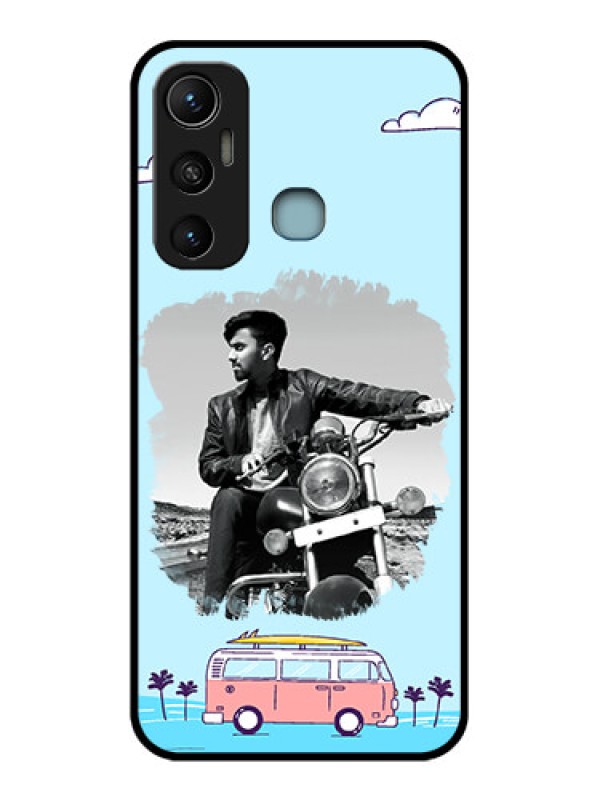 Custom Infinix Hot 11 Custom Metal Phone CaseTravel and Adventure Design