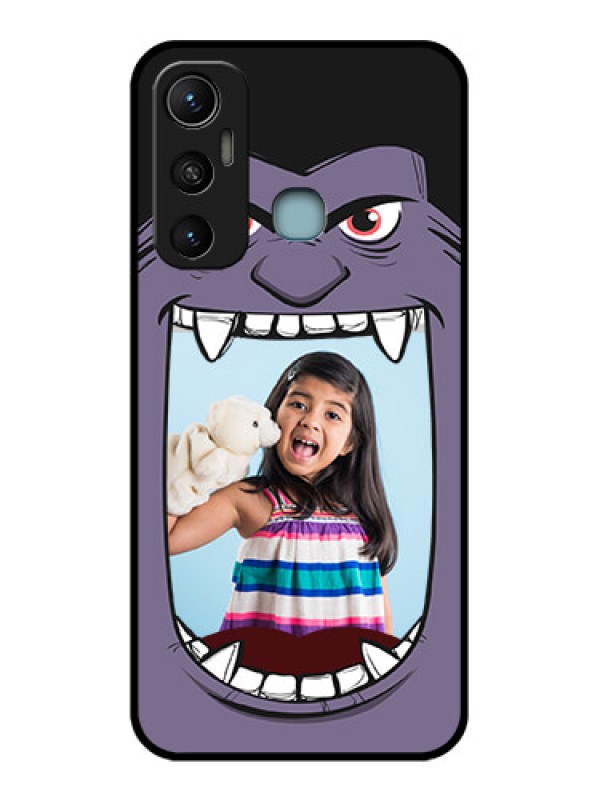Custom Infinix Hot 11 Custom Metal Phone CaseAngry Monster Design