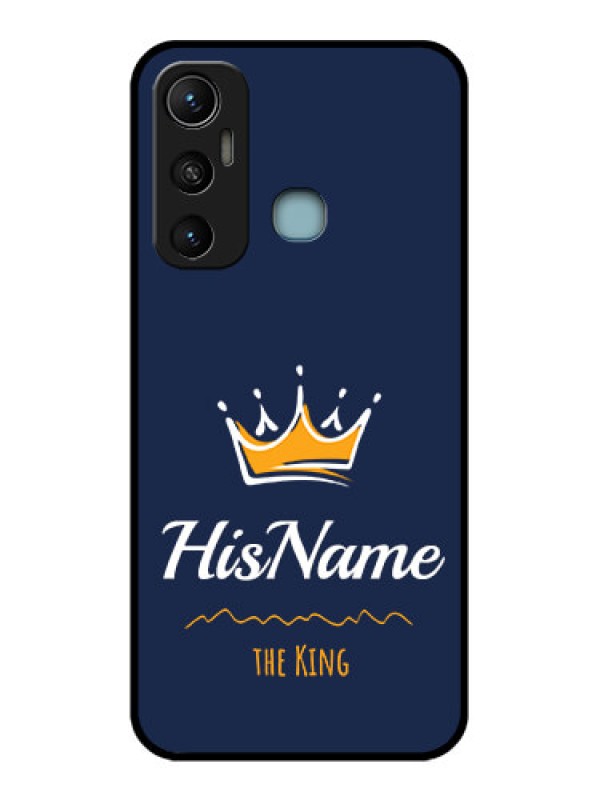 Custom Infinix Hot 11 Custom Metal Phone CaseKing With Name Design