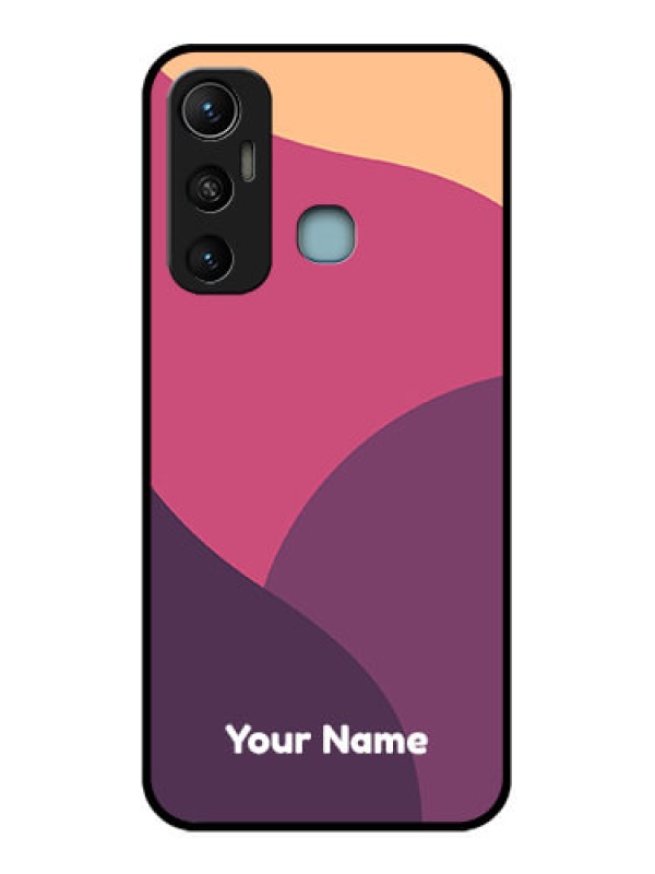 Custom Infinix Hot 11 Custom Metal Phone CaseMixed Multi - Colour Abstract Art Design