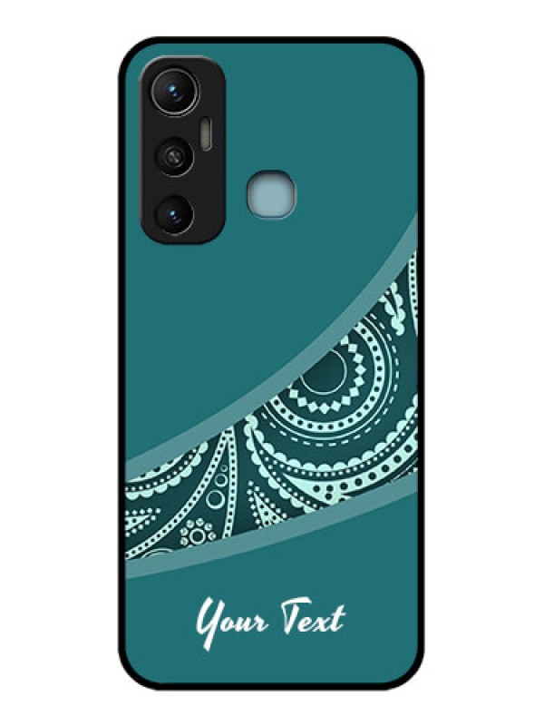 Custom Infinix Hot 11 Custom Metal Phone CaseSemi Visible Floral Design