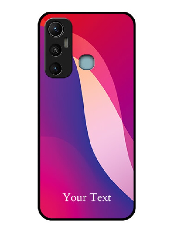 Custom Infinix Hot 11 Custom Metal Phone CaseDigital Abstract Overlap Design