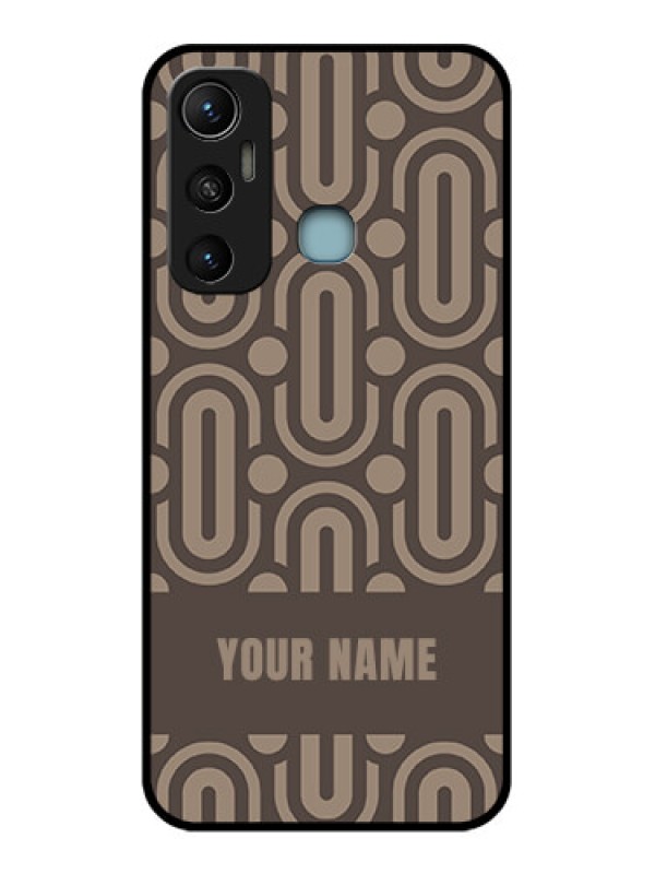 Custom Infinix Hot 11 Custom Metal Phone CaseCaptivating Zero Pattern Design