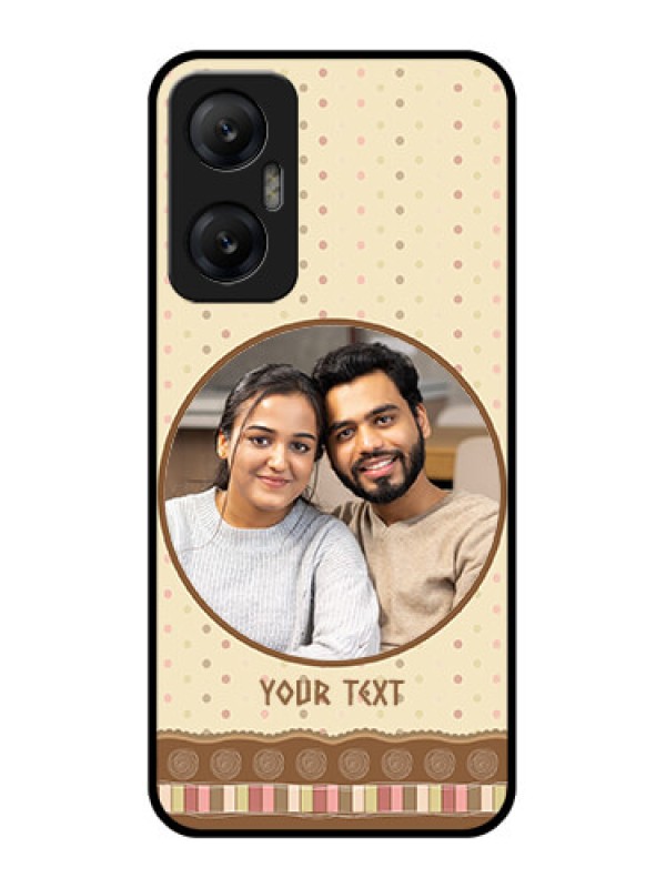 Custom Infinix Hot 20 5G Custom Metal Phone CaseBrown Dotted Mobile Case Design