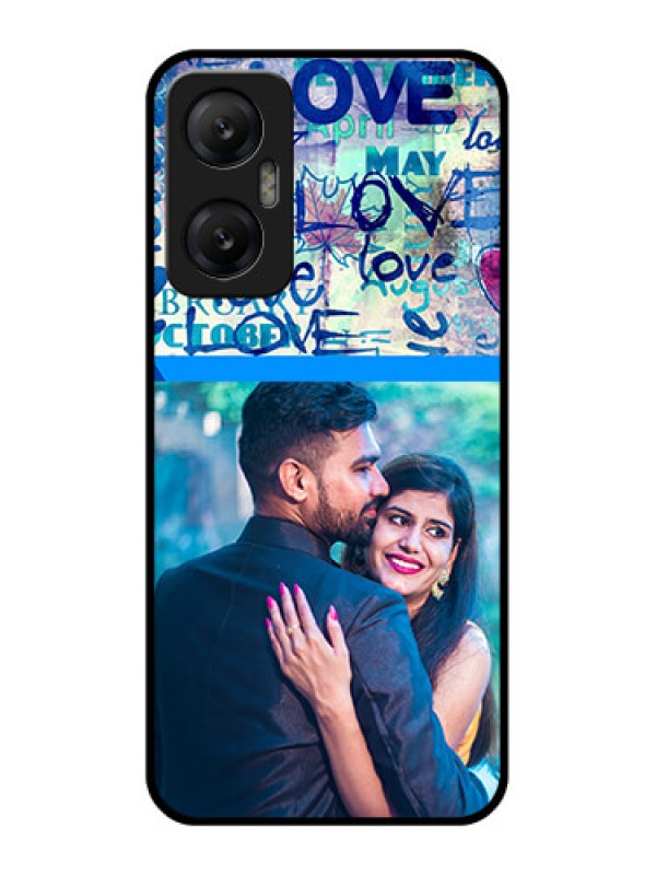 Custom Infinix Hot 20 5G Custom Metal Phone CaseColorful Love Design