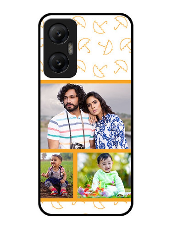 Custom Infinix Hot 20 5G Custom Metal Phone CaseYellow Pattern Design