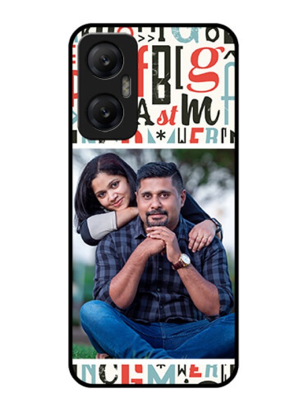 Custom Infinix Hot 20 5G Custom Metal Phone CaseAlphabet Design