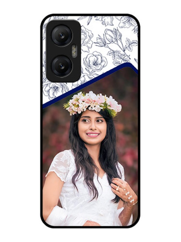 Custom Infinix Hot 20 5G Custom Metal Phone CaseClassy Floral Design