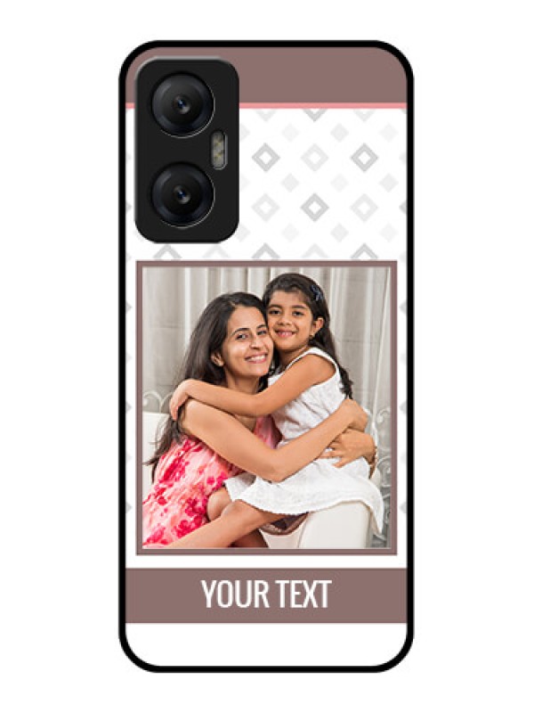 Custom Infinix Hot 20 5G Custom Metal Phone CaseSimple Diamond Design